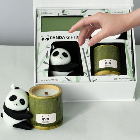Bộ quà tặng nến sáp thơm khu rừng tre Panda