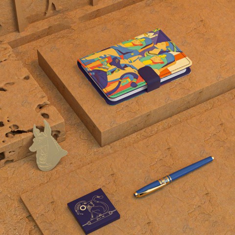 Bộ quà tặng Picasso Ai Cập Huyền Bí - Bút ký, sổ tay, mực, dấu trang