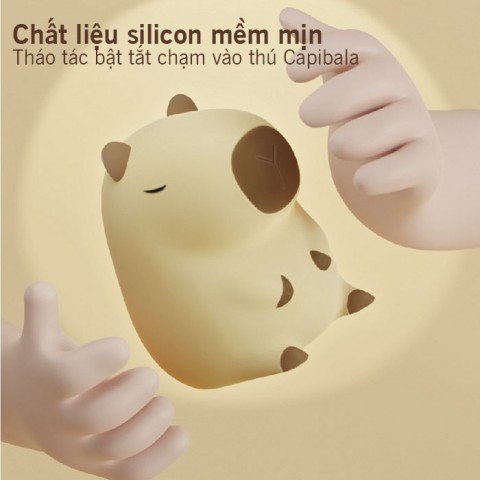 Đèn ngủ tích điện sạc hình thú Capibala