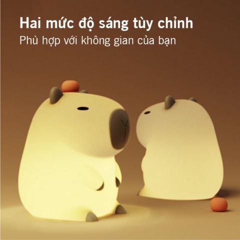 Đèn ngủ tích điện sạc hình thú Capibala