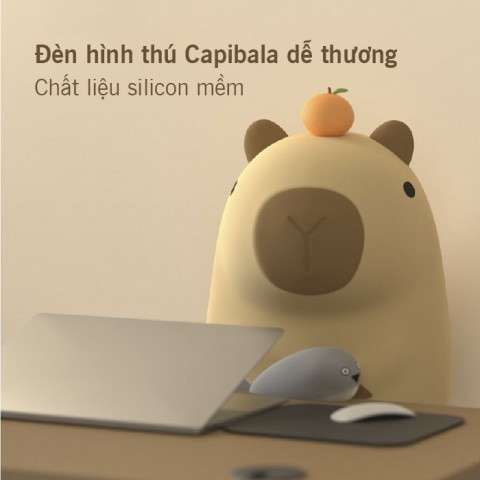 Đèn ngủ tích điện sạc hình thú Capibala