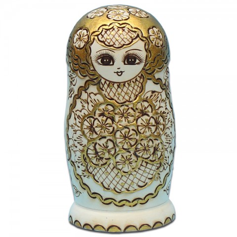Búp bê Nga Matryoshka gỗ trầm bộ 10 con 