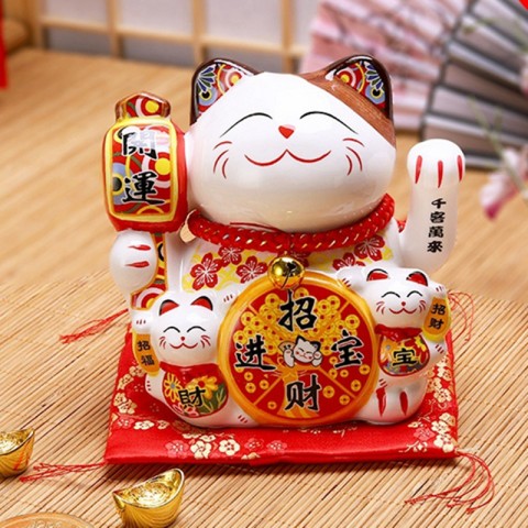 Mèo vẫy tay Chiêu Phúc Tài Bảo 14cm