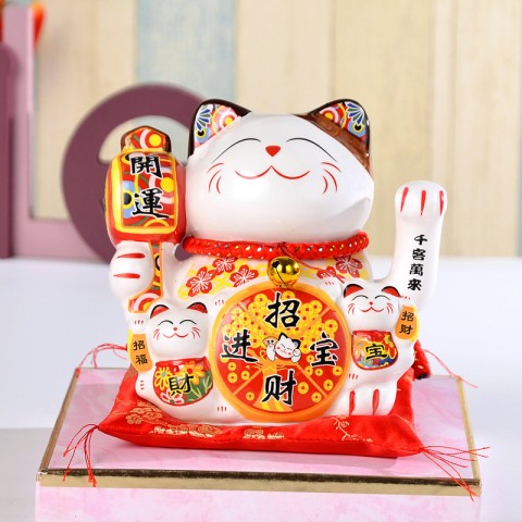 Mèo vẫy tay Chiêu Phúc Tài Bảo 14cm