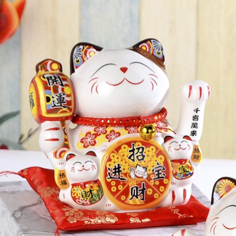 Mèo vẫy tay Chiêu Phúc Tài Bảo 14cm