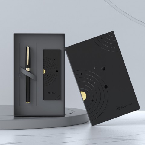 Bộ quà tặng bút Picasso Thiên Văn - Bút 717RB cài vàng, 3 ruột bút