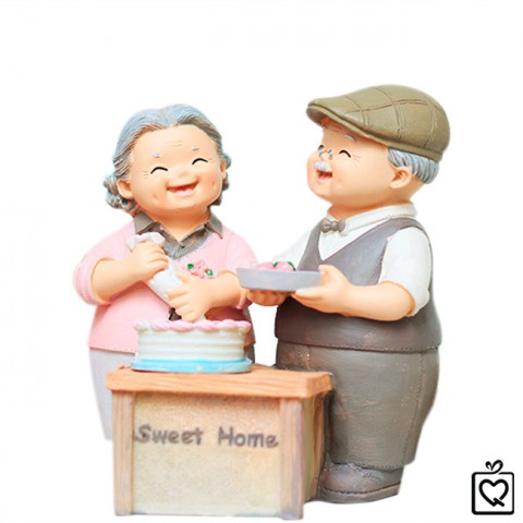 Tượng ông bà - làm bánh