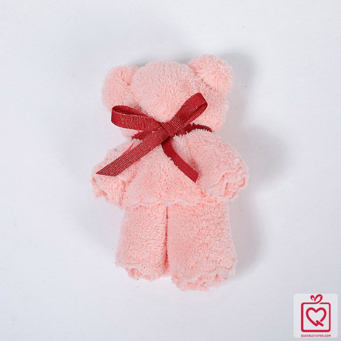 Khăn mặt gấp h&igrave;nh gấu teddy dễ thương	