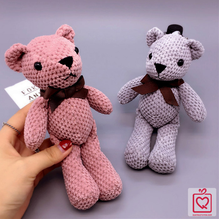 Gấu b&ocirc;ng Teddy nhỏ 18cm