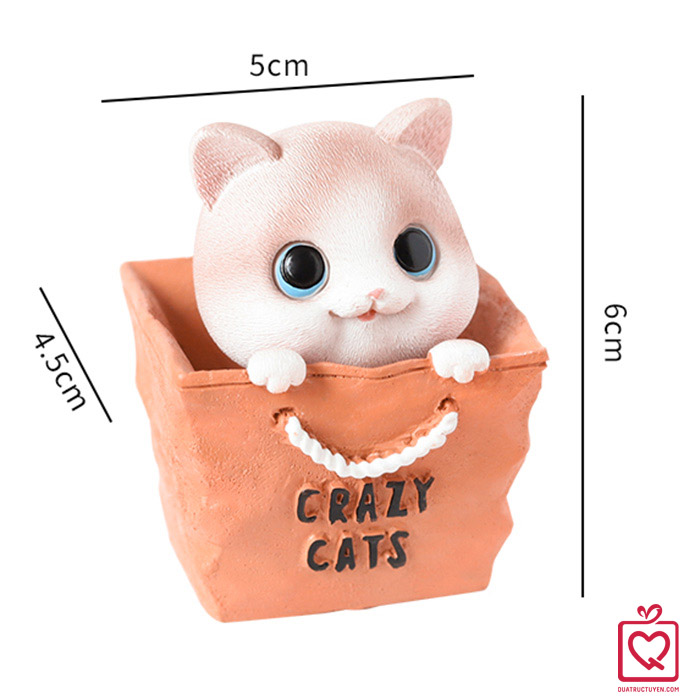 M&ocirc; h&igrave;nh m&egrave;o con lắc lư Crazy Cat