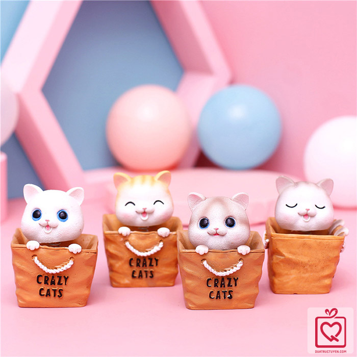 M&ocirc; h&igrave;nh m&egrave;o con lắc lư Crazy Cat