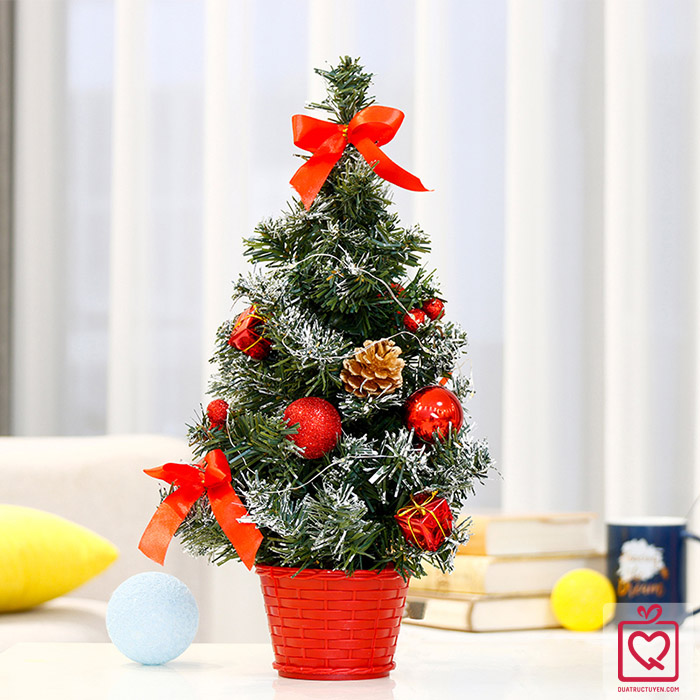 C&acirc;y th&ocirc;ng noel mini để b&agrave;n 