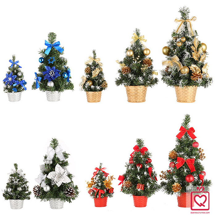 C&acirc;y th&ocirc;ng noel mini để b&agrave;n 