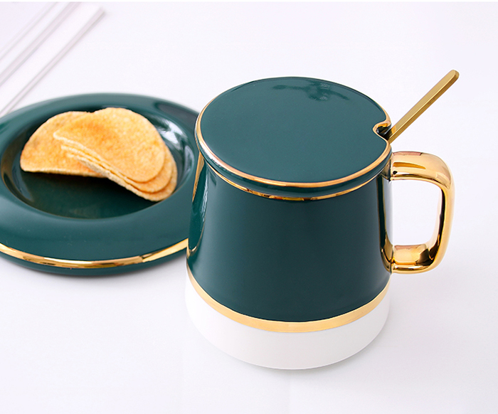 Bộ t&aacute;ch tr&agrave; c&agrave; ph&ecirc; gốm sứ Kalandi cao cấp