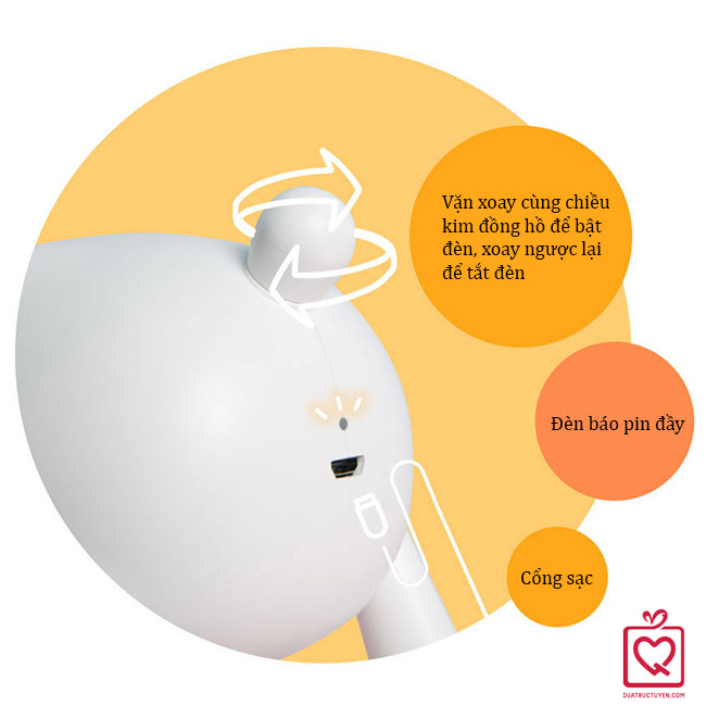 Đ&egrave;n ngủ để b&agrave;n dễ thương - tuần lộc