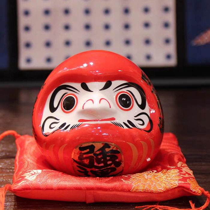Búp bê may mắn Nhật Bản Daruma 8cm Búp bê may mắn Nhật Bản Daruma 8cm