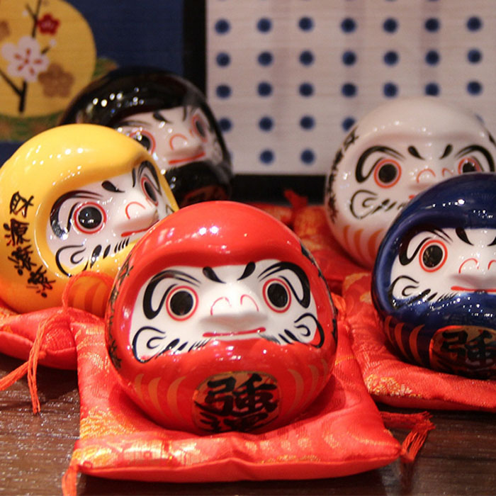 Búp bê may mắn Nhật Bản Daruma 8cm Búp bê may mắn Nhật Bản Daruma 8cm