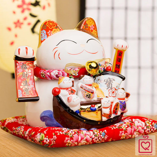Mèo vẫy tay - Kim vận chiêu lộc 32cm Mèo vẫy tay - Kim vận chiêu lộc 32cm