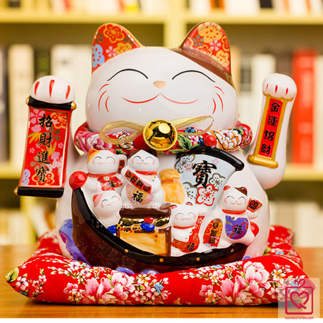 Mèo vẫy tay - Kim vận chiêu lộc 32cm Mèo vẫy tay - Kim vận chiêu lộc 32cm