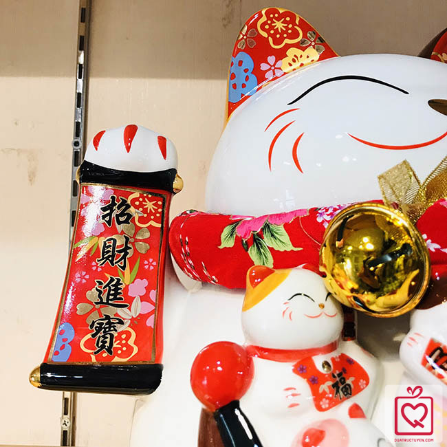 Mèo vẫy tay - Kim vận chiêu lộc 32cm Mèo vẫy tay - Kim vận chiêu lộc 32cm