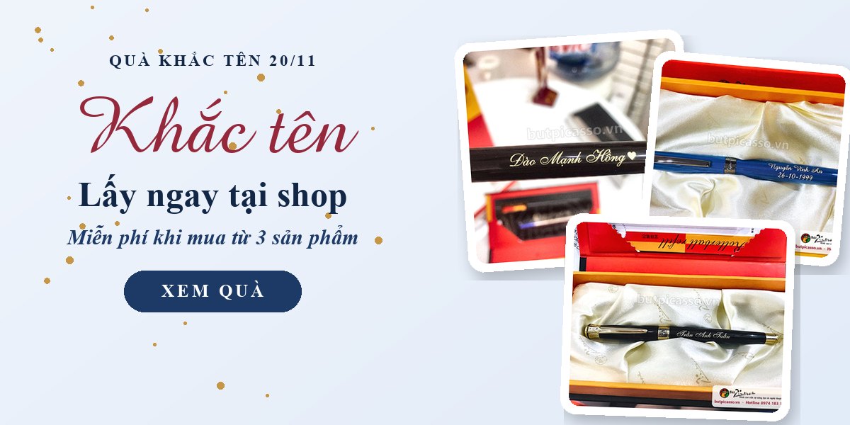 Quà khắc tên 20/11