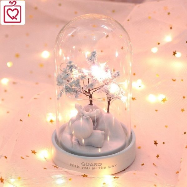 Tuần lộc vệ sĩ hộp đèn trang trí Quà tặng lưu niệm - Xanh