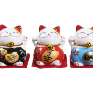 Bộ ngũ mèo thần tài Đa sắc đa tài - Giơ 2 tay