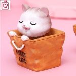 Mèo xám mắt ngủ