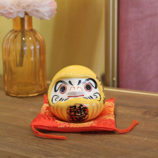 Búp bê may mắn Nhật Bản Daruma 8cm - Vàng