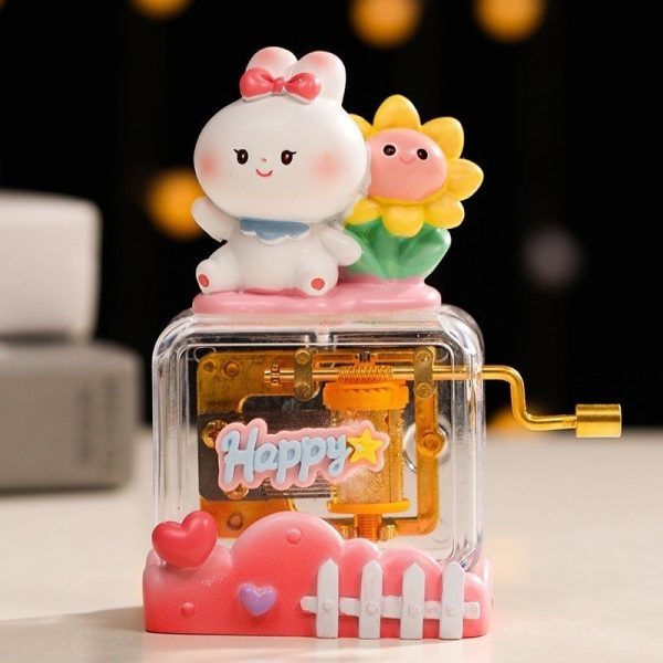 Hộp nhạc quay bằng tay Khu vườn hạnh phúc - happy