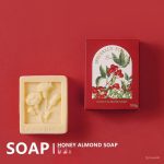 Xà bông mật ong hạnh nhân tự nhiên 100G - Đỏ