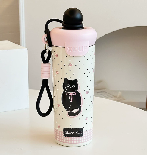 Bình giữ nhiệt XCup 650ml quai xách thời trang BL51 - Đen