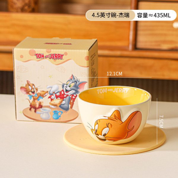 Bát ăn hoạt hình Tom&Jerry BD177 - Vàng