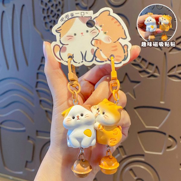Bộ đôi móc khoá Mèo con đáng yêu BL188 - Nụ hôn