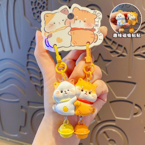 Bộ đôi móc khoá Mèo con đáng yêu BL188 - Ôm
