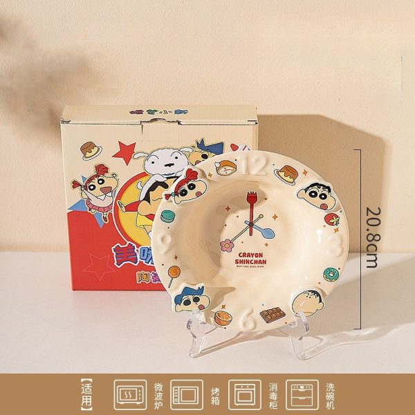 Bộ sưu tập đồ sứ Shinchan BD178 - đĩa tròn