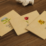Thiệp bưu thiếp retro hoa TH28