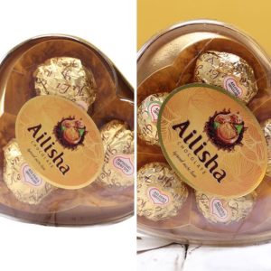 Socola nhân đậu phộng Ailisha hộp hình trái tim