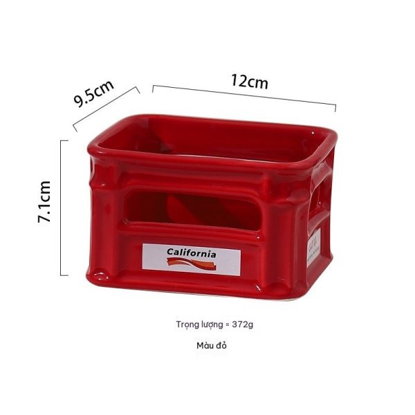 Bát Ăn Vặt Gốm Sứ Sáng Tạo BL223 - Đỏ