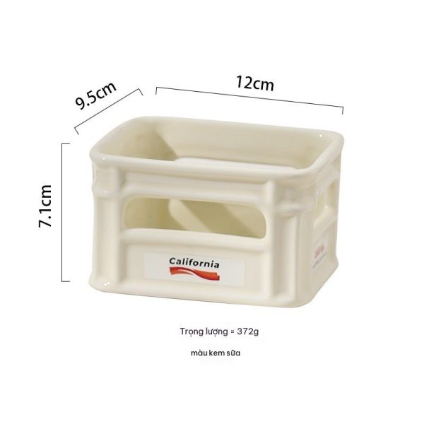 Bát Ăn Vặt Gốm Sứ Sáng Tạo BL223 - Trắng
