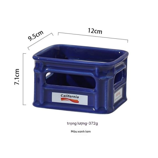 Bát Ăn Vặt Gốm Sứ Sáng Tạo BL223 - Xanh dương