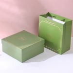 Hộp khung cứng vân đá H62 - Xanh lá