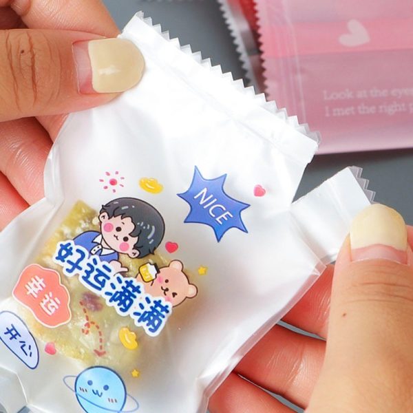 100 túi bánh kẹo hàn miệng 7×10cm TP07