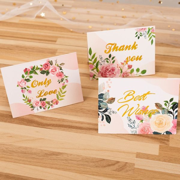 Thiệp chúc mừng mini 7×9cm nhiều mẫu - Hoa nghệ thuật - Bông hồng