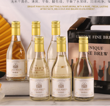 Nước hoa quả lên men vị nho trắng 187ml