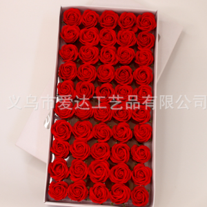 Bông hoa hồng sáp lẻ 3,8cm - Đỏ