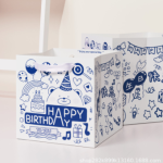 Happy birthday, 28×28×28cm