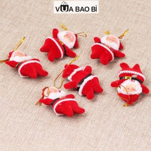 Túi 6 ông già Noel mini treo trang trí