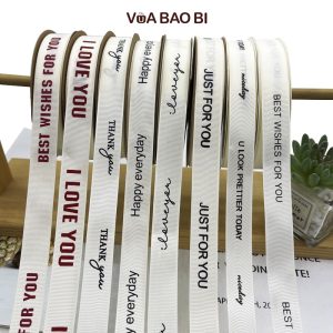 Ruy băng lụa in chữ ruy băng nhiều mẫu RB01, RB11, RB12