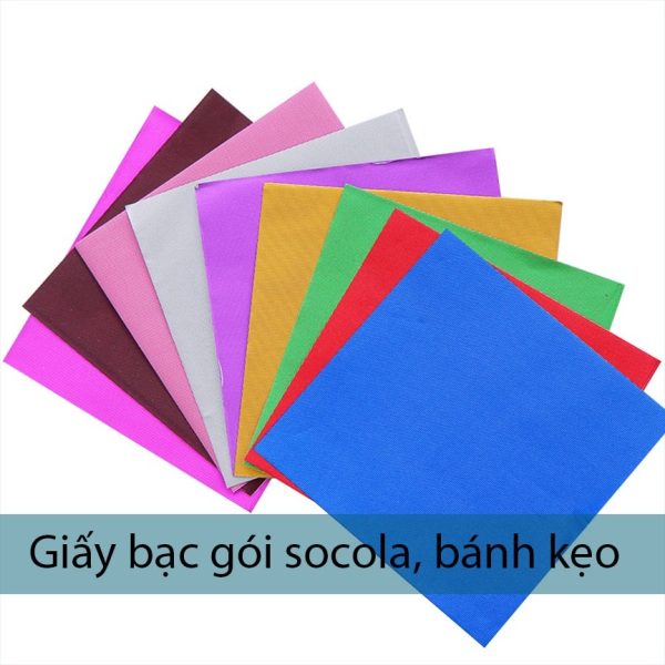 Giấy bạc gói kẹo, socola 8–15cm